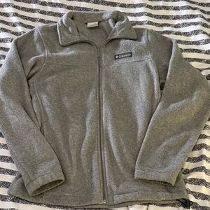 Columbia Charcoal Full-Zip Fleece Jacket